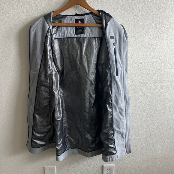 Columbia Women's Dusk 2 Dawn Omni Heat Light Grey Jacket Size S Style WL2111 - Picture 11 of 15